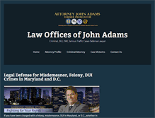 Tablet Screenshot of criminaldefenseonlymd.com